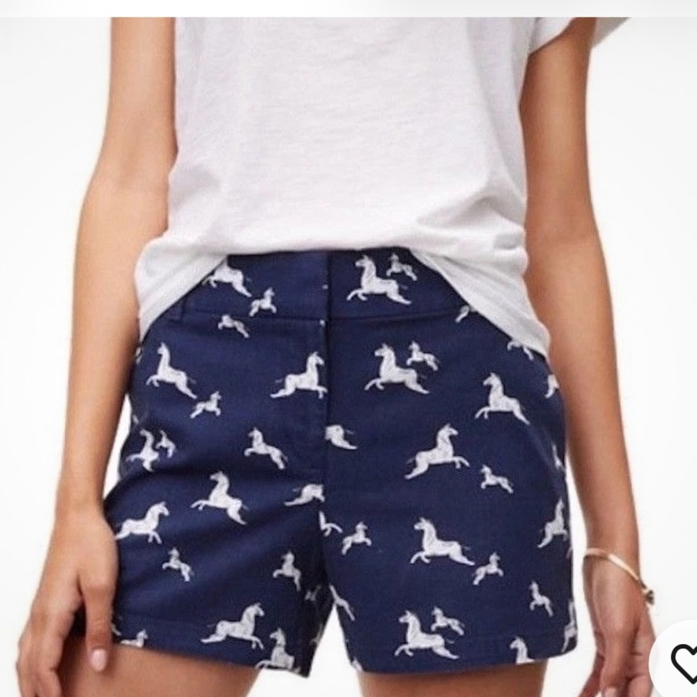 LOFT Riviera Shorts with horse pattern- worn about twice